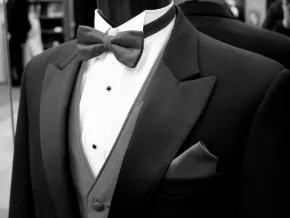 Photo costume noir et blanc